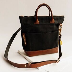 Stylish Black and Brown Messenger Bag